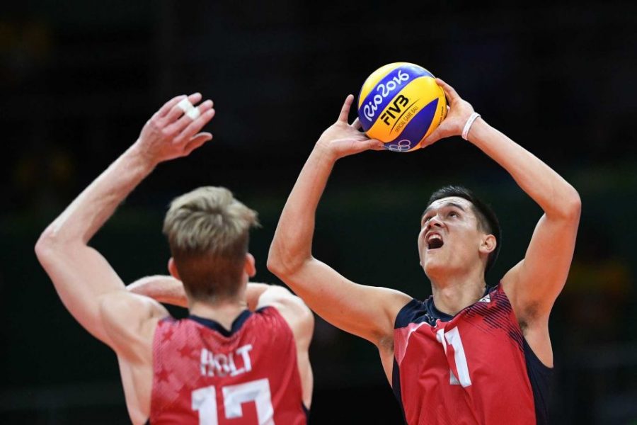 KS graduate Micah Christenson, starting setter for the mens volleyball team, led the U.S. to a Bronze medal finish. 