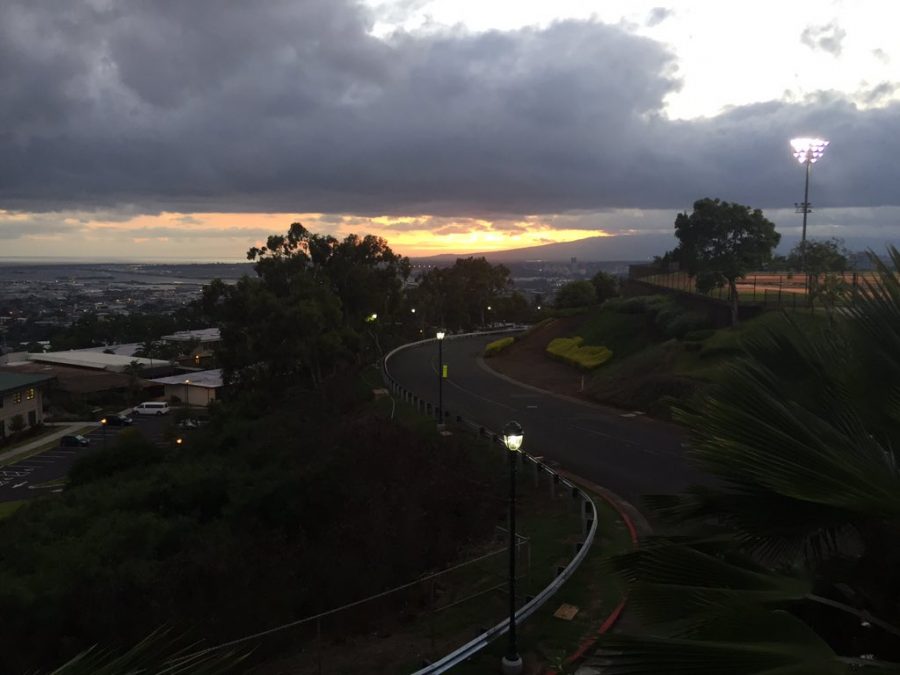 The sunsets of over the Waiʻanae mountain range, after a day on The Hill.