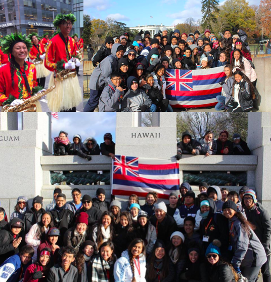 KSK band members pose for photos taken on their trip to NYC for the 90th Macys Thanksgiving Day Parade. 