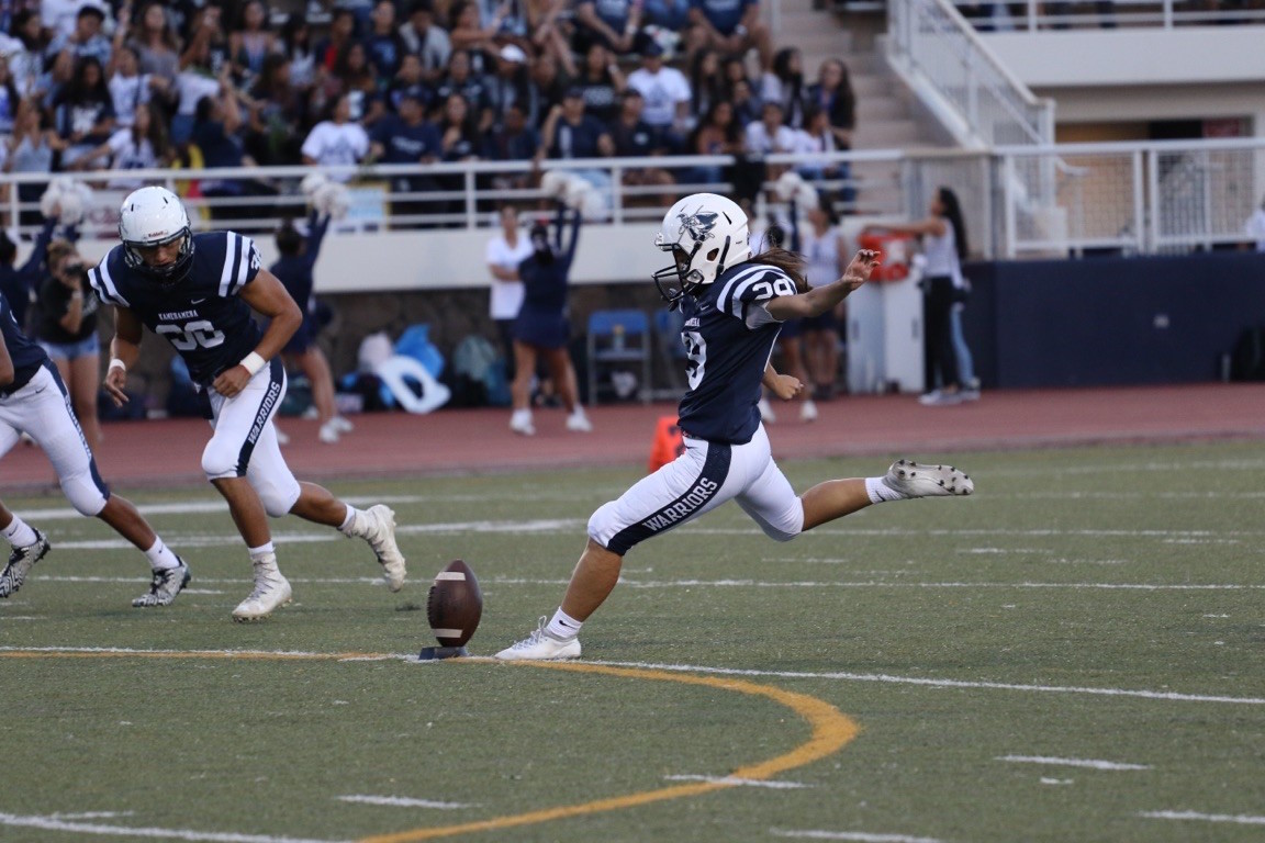 Leihali‘a Panui continues to live her childhood dream of becoming a female football kicker.