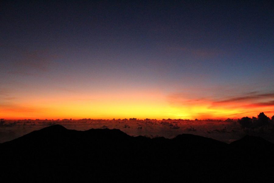 The breathtaking sunrise at Haleakala on an early October morning