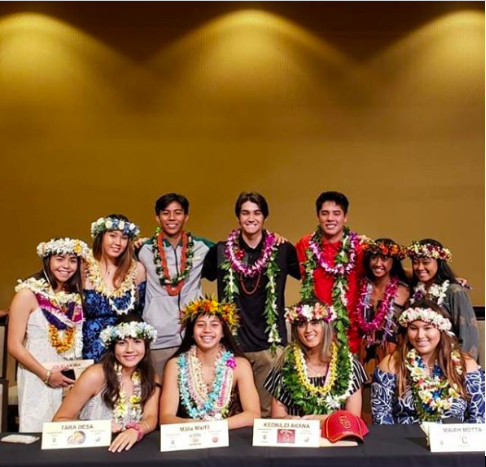 Kapalama Warriors at the National Letter of Intent signing to their colleges