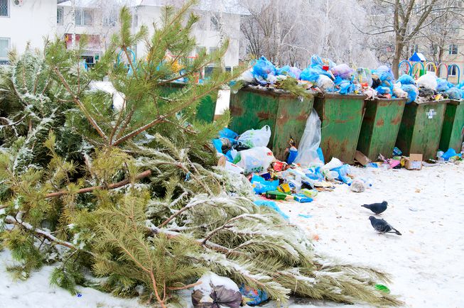 Trash piles up in the midst of celebrating the Holidays