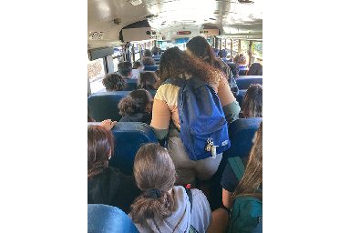 Busses packed to the max during Covid