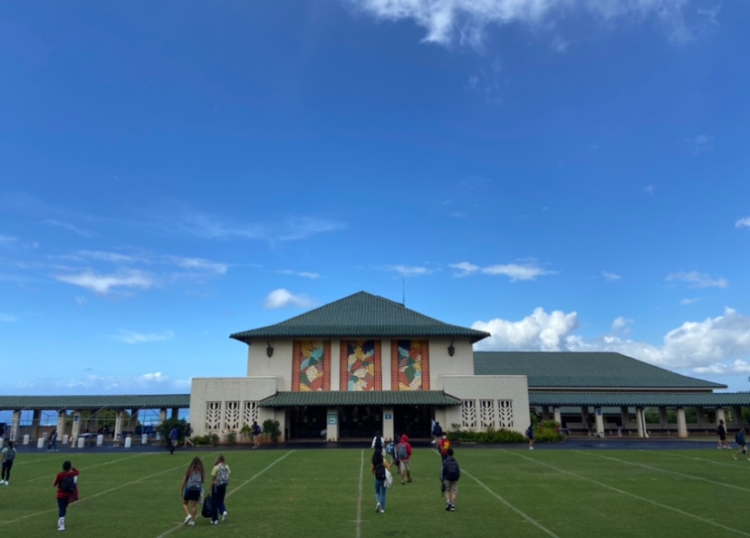 Students finally being able to walk on our beautiful campus after over a year of
distance learning