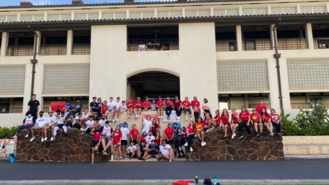 The class of 2022 poses for a picture after Makahiki