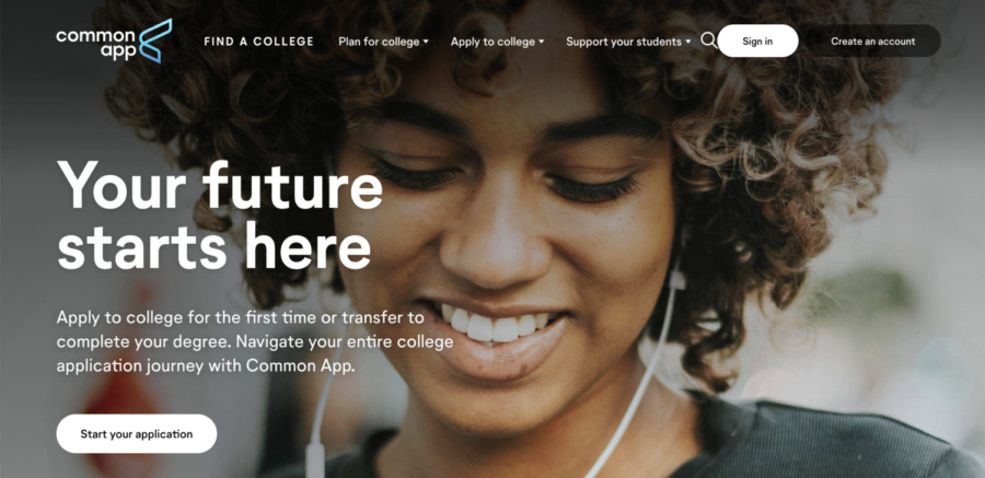 The Common App allows students to list the major or career they intend on pursuing.